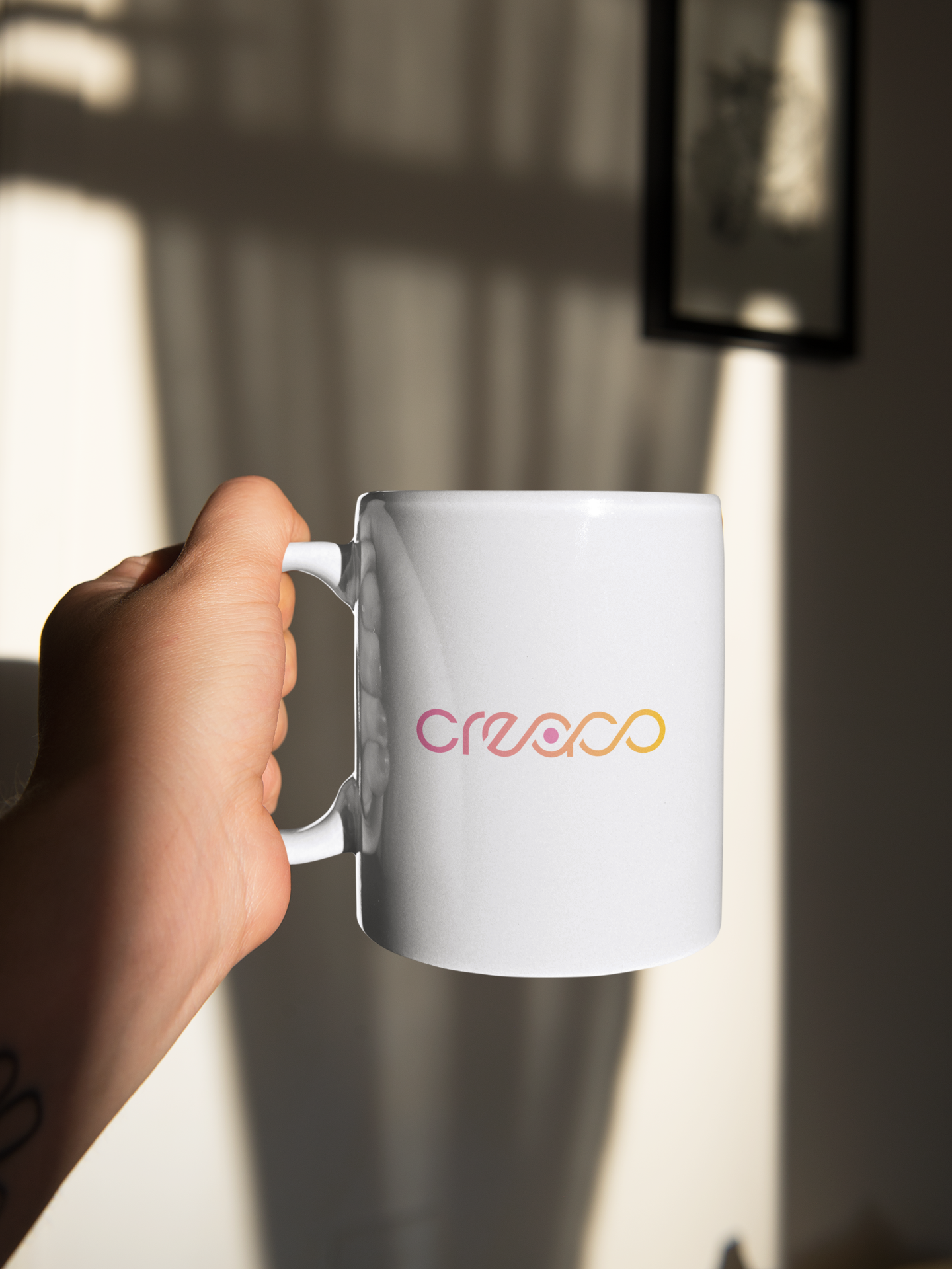 Krus med eget trykk, kopp med trykk, kaffekopp med logo